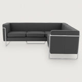 MO-77 Bauhaus Sofa Corner (Wayward Grey Leather) - Discontinued