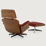 MO-90 Mid-Century Lounge Chair & Ottoman (Cognac Leather)