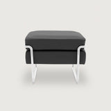 MO-77 Bauhaus Stool (Ebony Black Leather)