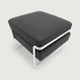 MO-77 Bauhaus Stool (Ebony Black Leather)