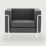 MO-77 Bauhaus Sofa 1 Seater (Wayward Grey Leather) - Discontinued