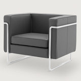 MO-77 Bauhaus Sofa 1 Seater (Wayward Grey Leather) - Discontinued