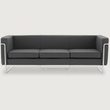 MO-77 Bauhaus Sofa 3 Seater (Wayward Grey Leather) - Discontinued