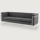 MO-77 Bauhaus Sofa 3 Seater (Wayward Grey Leather) - Discontinued